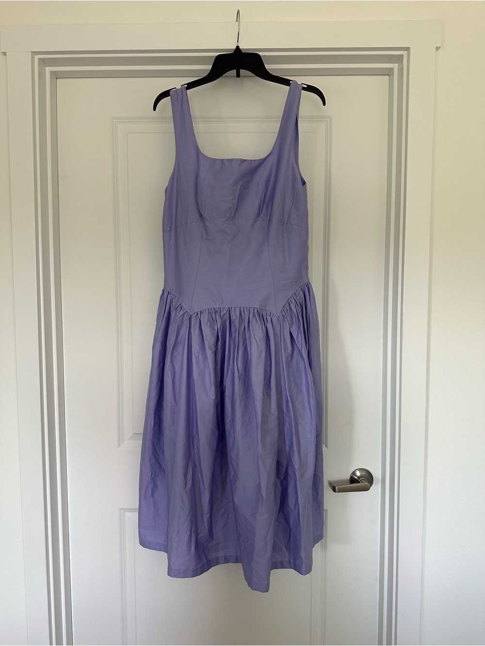 Source Unknown Lavender Scoop-Neck Midi Dress
